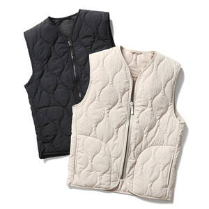 
Popular style! Foreign trade first-line export single men and women autumn and winter casual simple rhombus cotton vest couple vest