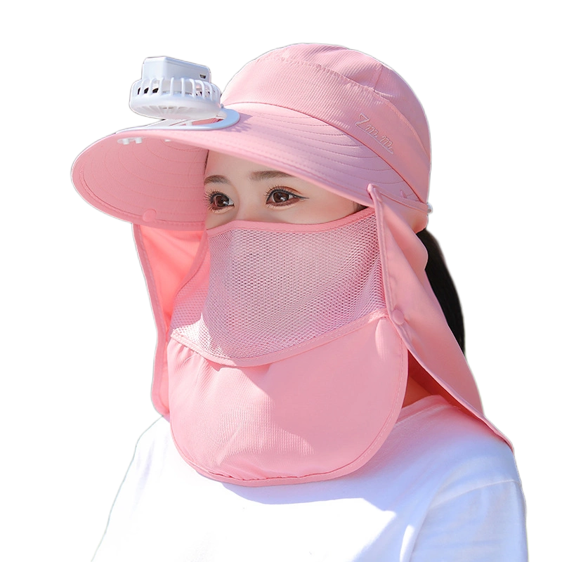防晒帽子全脸遮阳帽女护颈一体口罩防沙尘带面罩神器脖子学车颈部-Taobao