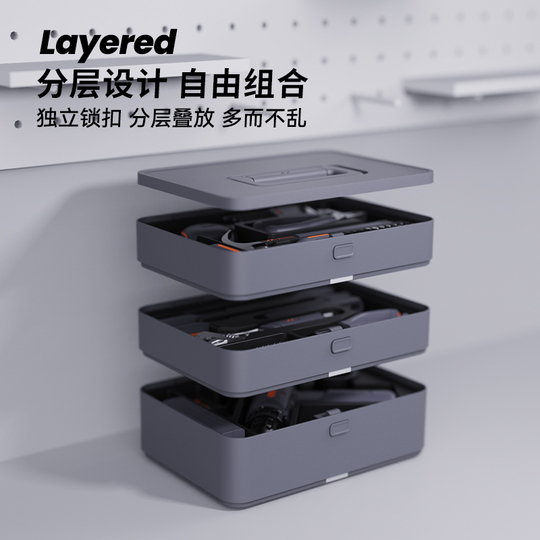 Jimmy Home 81-100 Piece Layered Toolbox Set - Multi