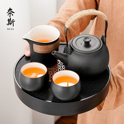 2025 New Model Kung Fu Tea Set for Home Use, Personal Use, Light Luxury, High-End, Office Tea Pot and Teacups