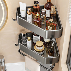 Bathroom Shelf, Special for Bathrooms, No-Drill Corner Triangular Basket, Bathroom Shower Toilet Storage Rack