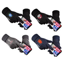 Qatar World Cup Brazil Germany France Spain England Football Touch Screen Warm Cycling Gloves