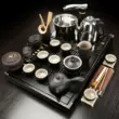 Bộ trà nhỏ hoàn toàn tự động tất cả trong một dành cho phòng khách gia đình và khay trà văn phòng Bàn trà gỗ nguyên khối Bộ trà Kung Fu Biển hoàn chỉnh