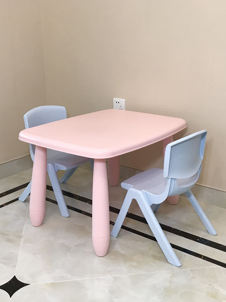 子供用テーブルと椅子セット - 幼児用プラスチック学習机