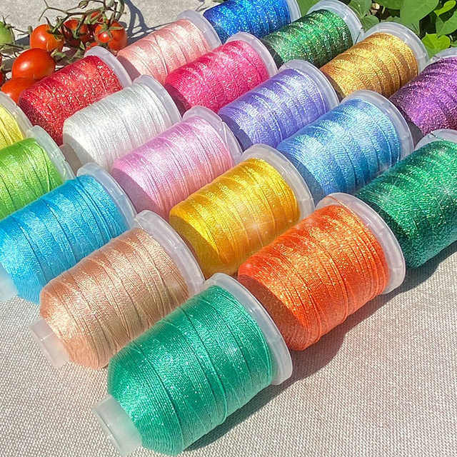 Time and Beauty Starry Sky Strands 6 9 12 Strands Solid Color Starry Sky Strands Chinese Knot High-end Braided Rope