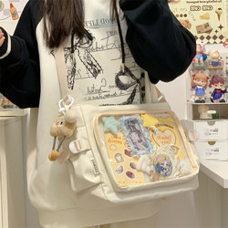 Large Capacity Crossbody Bag in Anime Style, High Aesthetic Value, Suitable for Middle School Students, Shoulder Bag for Girls
