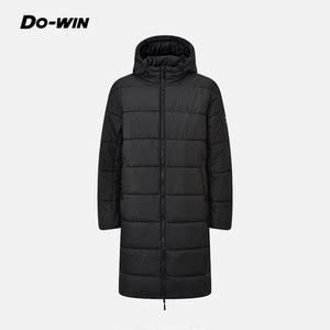 
Duowei sports cotton clothing for men and women thickened and warm outdoor windproof hooded zipper mid-length cotton clothing 2552109