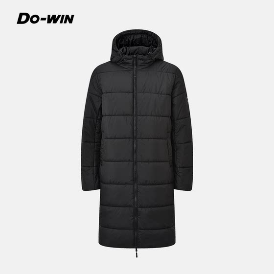 
Duowei sports cotton clothing for men and women thickened and warm outdoor windproof hooded zipper mid-length cotton clothing 2552109