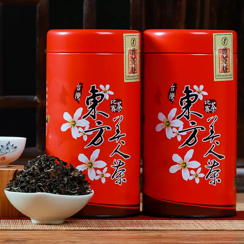 东方美人茶150g罐装台湾高山茶红茶白毫蜜香虫咬乌龙茶膨凤茶-Taobao