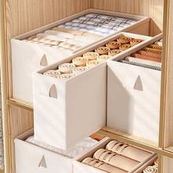 Narrow and Long Fabric Storage Box for Wardrobe, Drawer-Style Layered Organizer for Clothes and Pants, Gap Storage Box