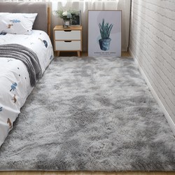 Carpet for Bedroom, Full Coverage of the Room, Rectangular Plush Bedside Rug, Nordic Living Room Sofa Coffee Table Carpet