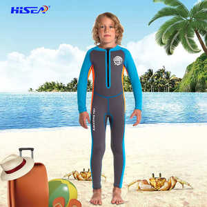 
New Children's Wetsuit Women's 2.5mm One-piece Long Sleeve + Trousers Swimsuit Warm Diving Surfing Jellyfish Suit