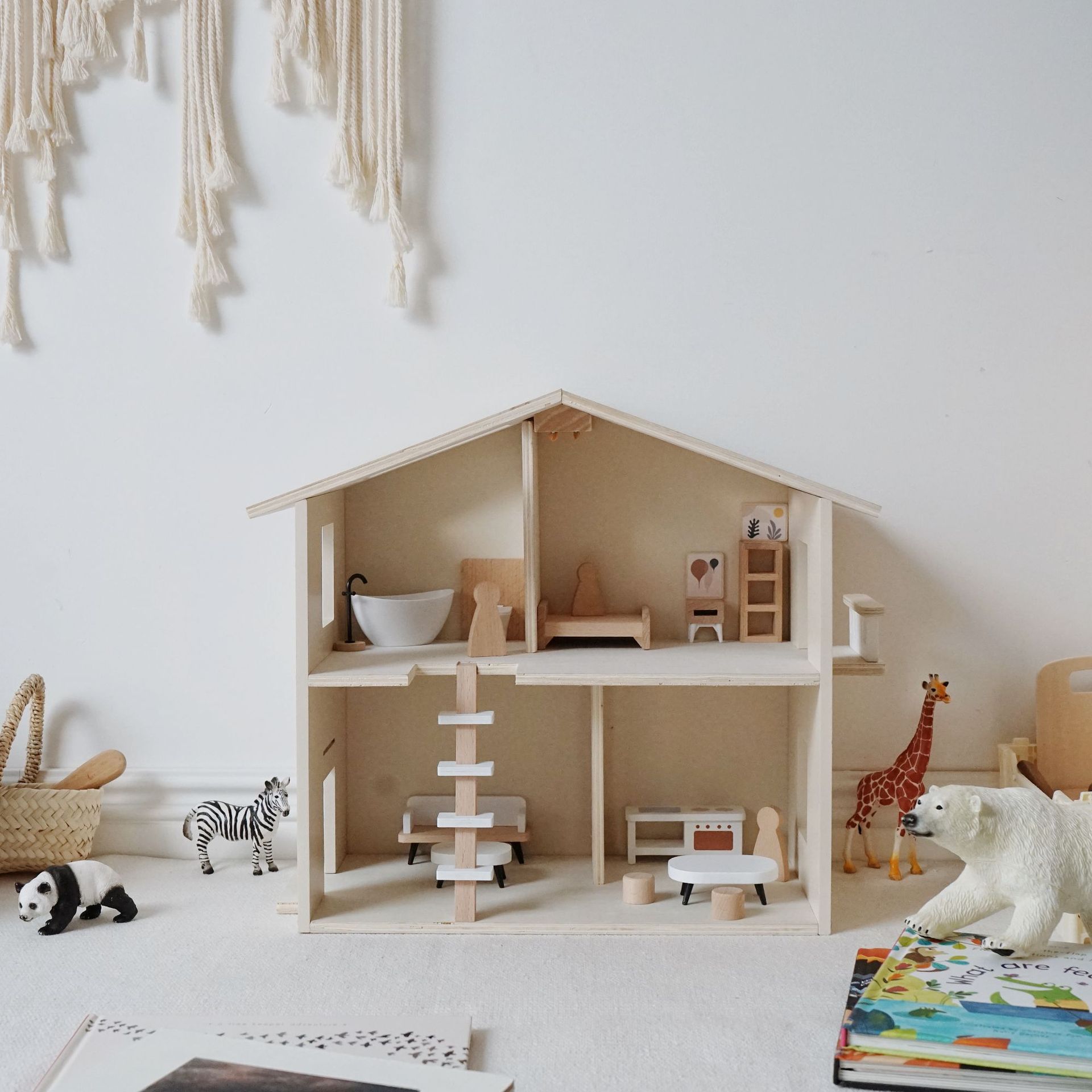 लकड़ी का प्ले हाउस किचन टॉय बच्चों