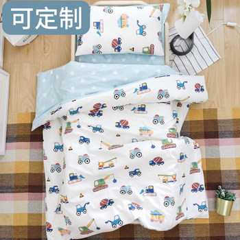 Baby quilt cover pure cotton type A maternal and infant grade baby beanie small quilt cover children's special 100x120x150 customized