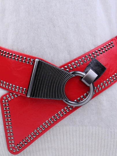 Ceinture Femme LOVE Avec Strass - Couleur Métallique - Taille Unique - Neuf Avec Étiquettes