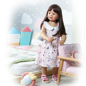 
87 cm 2-year-old baby girl, children's clothing model, simulated full-glue joint doll, can stand