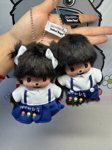 
Japanese genuine Monchhichi Monchhichi Thailand limited Bechichi school uniform boys and girls BB pendant