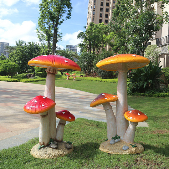 Statua Da Giardino A Forma Di Fungo – HOUSINGOD, Decorazione Originale Per Esterni - 4