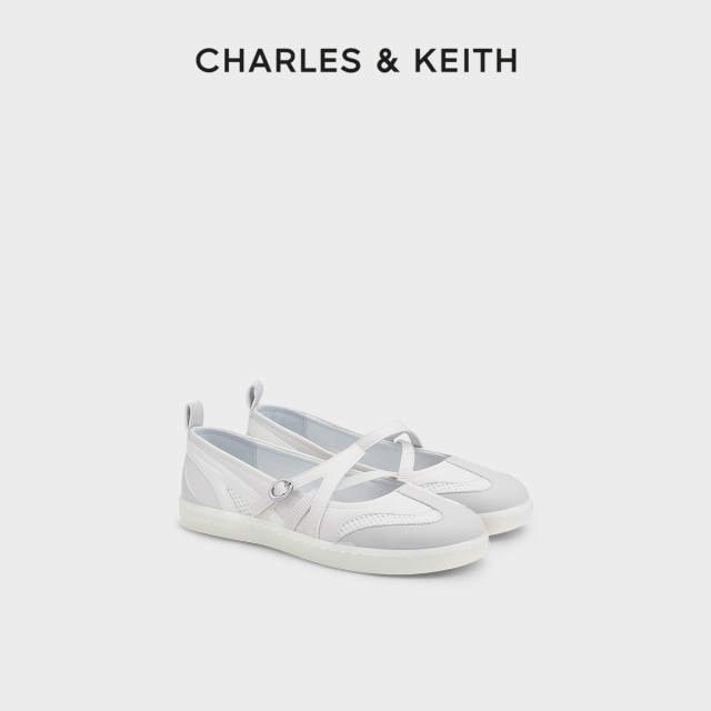 CHARLES/KEITH25 summer new model CK1-71960013 flat mesh sports Mary Jane shoes casual shoes

