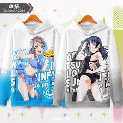 Lovelive Sunshine Aqours Merchandise Anime Sweatshirt Hoodie Jacket
