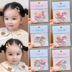 Children's Hair Clips Cartoon Rabbit Baby Hairpins Bb Clips Girls' Bangs Clips Non-Damaging Hair Accessory for Girls