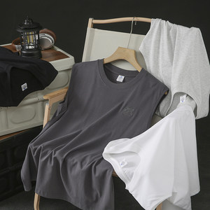 
A masterpiece with reputation! 240 grams heavy combed cotton! Tiger head embroidery! A versatile base vest for men in summer