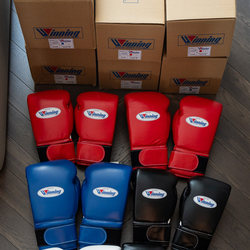 Authentic Winning Boxing Gloves Imported from Japan, Professional Boxing Gloves, Muay Thai Fighting Velcro Style