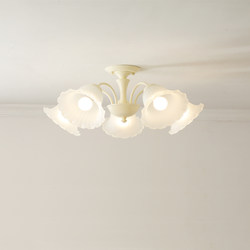 French Lily of the Valley Cream Style Living Room Master Bedroom Study Dining Room Ceiling Lamp American Retro Pastoral Sunroom Lighting Fixtures