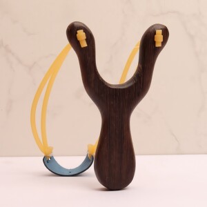 
Wooden slingshot traditional solid wood round rubber band wooden handle wooden handle slingshot