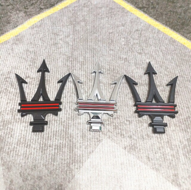 Suitable for new Maserati car logo modification black Geberi Levante ...