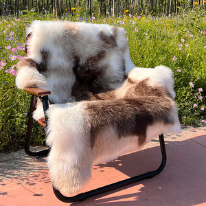 
Imitation fur chair cushion outdoor light luxury reindeer fur cushion sofa cushion blanket home decoration blanket American style