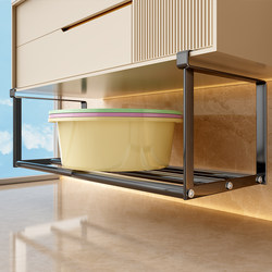 Retractable basin storage rack bathroom basin artifact