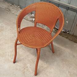 Outdoor Rattan Chair, Simple Balcony, Courtyard, Garden, Terrace, Outdoor Leisure Area, Rattan Woven Chair, Single Backrest Chair