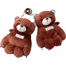 Autumn and winter Korean style paw halter neck cartoon couple gloves