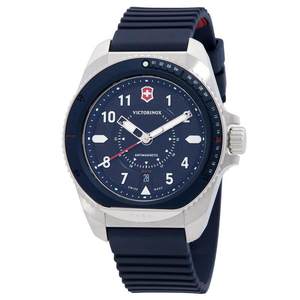 
Purchasing agent for Victorinox men's watch luminous date anti-magnetic chronograph rubber band blue plate steel case waterproof