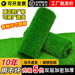 Simulated Lawn Carpet, Artificial Turf, Green Outdoor Decoration, Fake Grass, Plastic Mat, Balcony, Kindergarten