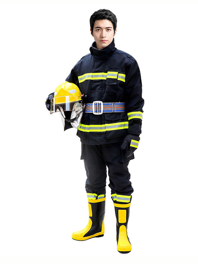 防火服セット - 5ピース 難燃性コットン - Honghu