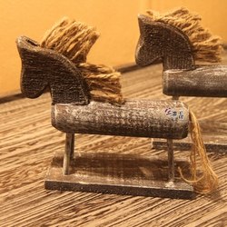 【Original Product】Special Price Japanese Zakka Style Wooden Small Ornaments Little Wooden Horse Pony