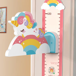 Children's Height Wall Stickers 3D Cartoon Baby Height Measurement Stickers Magnetic Measuring Ruler Magic Height Wallpaper