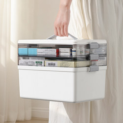 Large-Capacity Household Medicine Box, Large-Sized Multi-Layer Medicine Storage Box for Family Use, Special Large Medicine Box for Organizing and Storing Regular Medicines