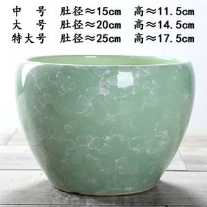 
Peacock blue ceramic flower pot extra large flower succulent plant green ivy flower pot plant creative indoor large flower pot