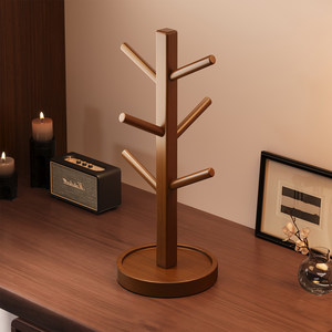 
Entrance entrance key rack storage rack solid wood watch glasses storage rack antique style desktop display shelf hanger