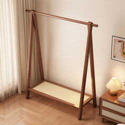 Clothes Rack Floor-Standing Bedroom Living Room Household Simple Coat Rack Entryway Indoor Storage Rack Bedside Clothes Storage Rack