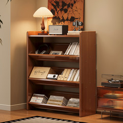 Bookcase Floor-Standing Storage Rack Simple Bookshelf Children's Student Study Room Living Room Storage Integrated Wall Corner Cabinet