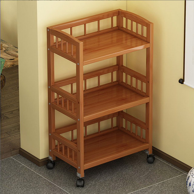 Multi -layer storage rack on the shelves Floor a small cart tea shelf ...