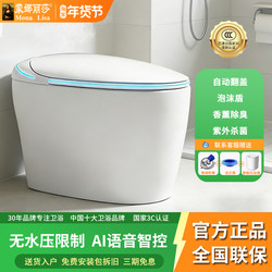 Mona Lisa Genuine Household Smart Toilet with Foam Shield, Heated Egg-Shaped Seat, Fully Automatic Integrated Toilet