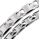 Genuine Taiwan health titanium titanium magnetic tungsten steel color gold couple bracelet Koto anti -radiation fashion men's and women's jewelry bracelet
