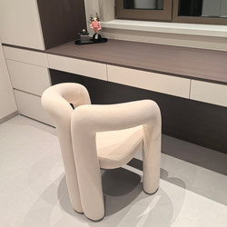 Cream-Style Home Makeup Chair, Dressing Stool, Nail Salon Chair, Simple and High-End Bedroom Single Leisure Chair, Popular Online