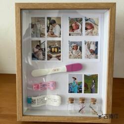 Umbilical Cord and Fetal Hair Commemorative Photo Frame! DIY Photo Preservation Display Stand for Baby Newborn Photos, Collection Box