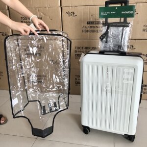 外单 透明行李箱保护套PVC拉杆箱套24寸防尘防刮托运箱罩